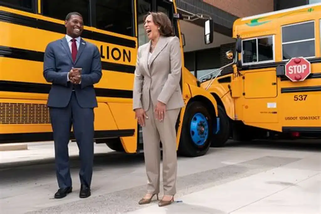 Kamala Harris and the Electric School Bus 