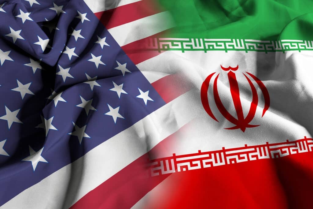 flags of the usa and iran - iran diplomacy stock pictures, royalty-free photos & images