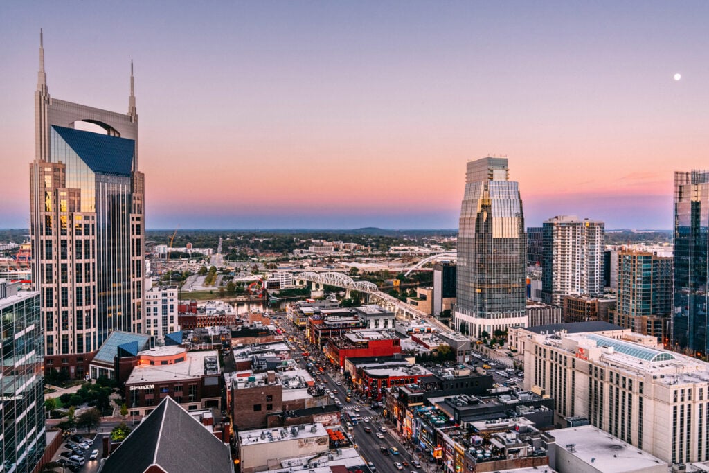 Nashville skyline business relocation